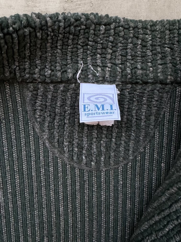 90s Lake Tahoe Striped Fleece Vest - XL