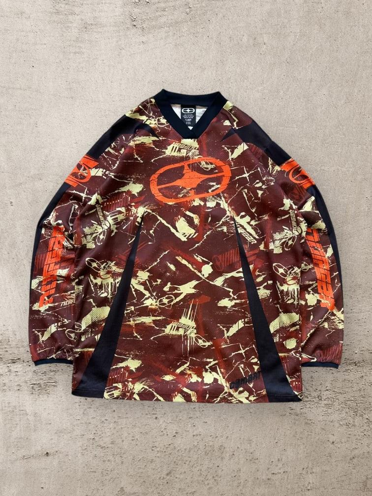 no fear mx gear 90s No Fear Camouflage Motocross Jersey