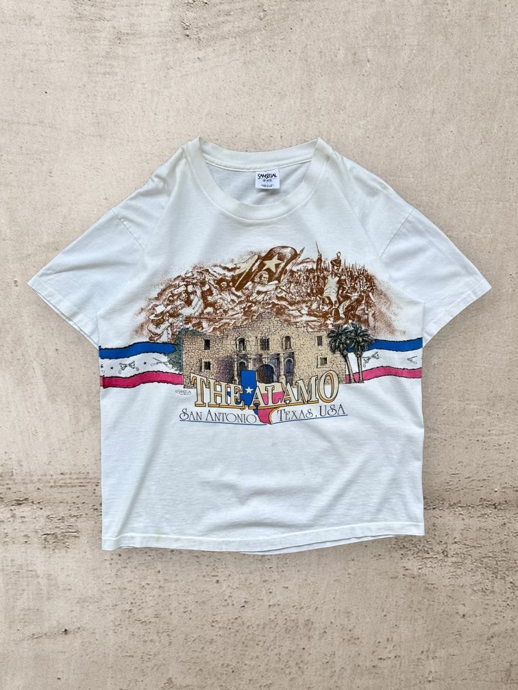 90s The Alamo Texas Graphic T-Shirt - Large