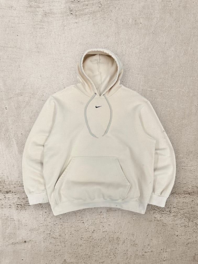 Nike Center Swoosh Hoodie White Nike Sweater Vintage Hoodie