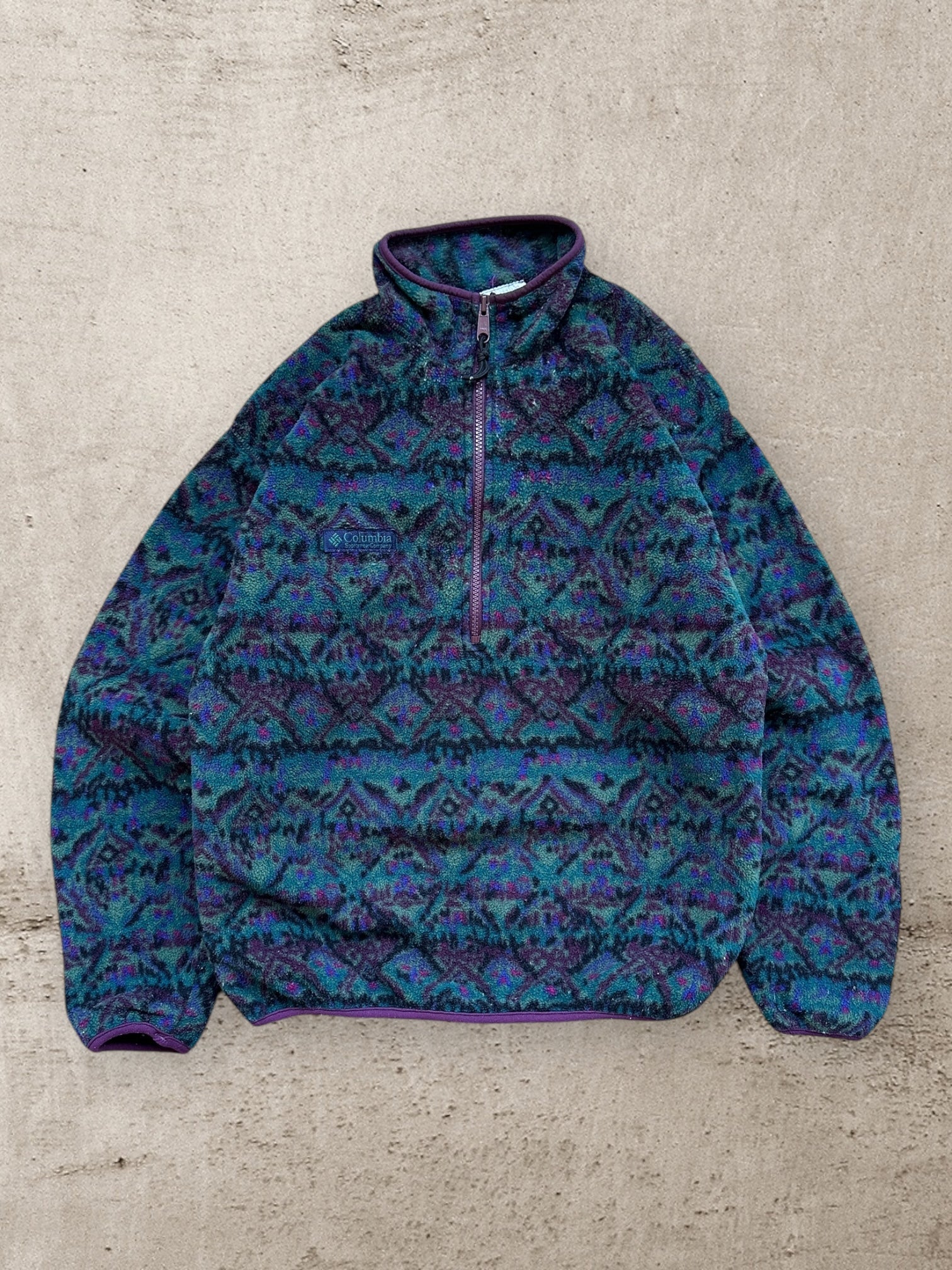 90s Columbia Mulitcolor 1/2 Zip Fleece - Medium – The Juncture