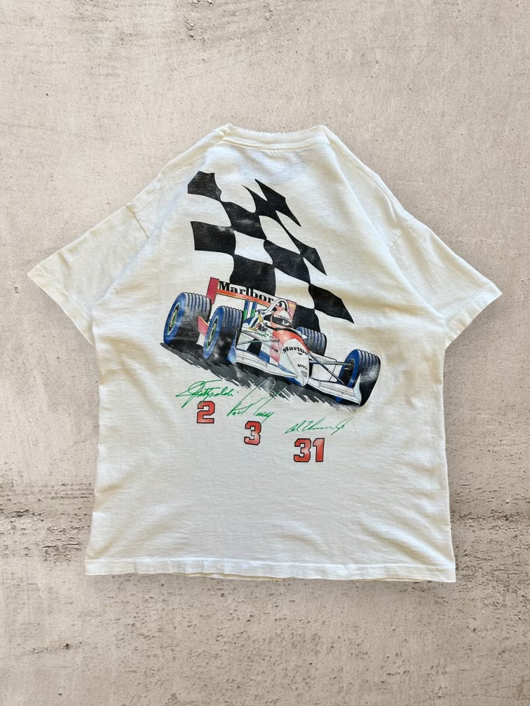 90s Marlboro World Championship Racing Graphic Y-Shirt - Large