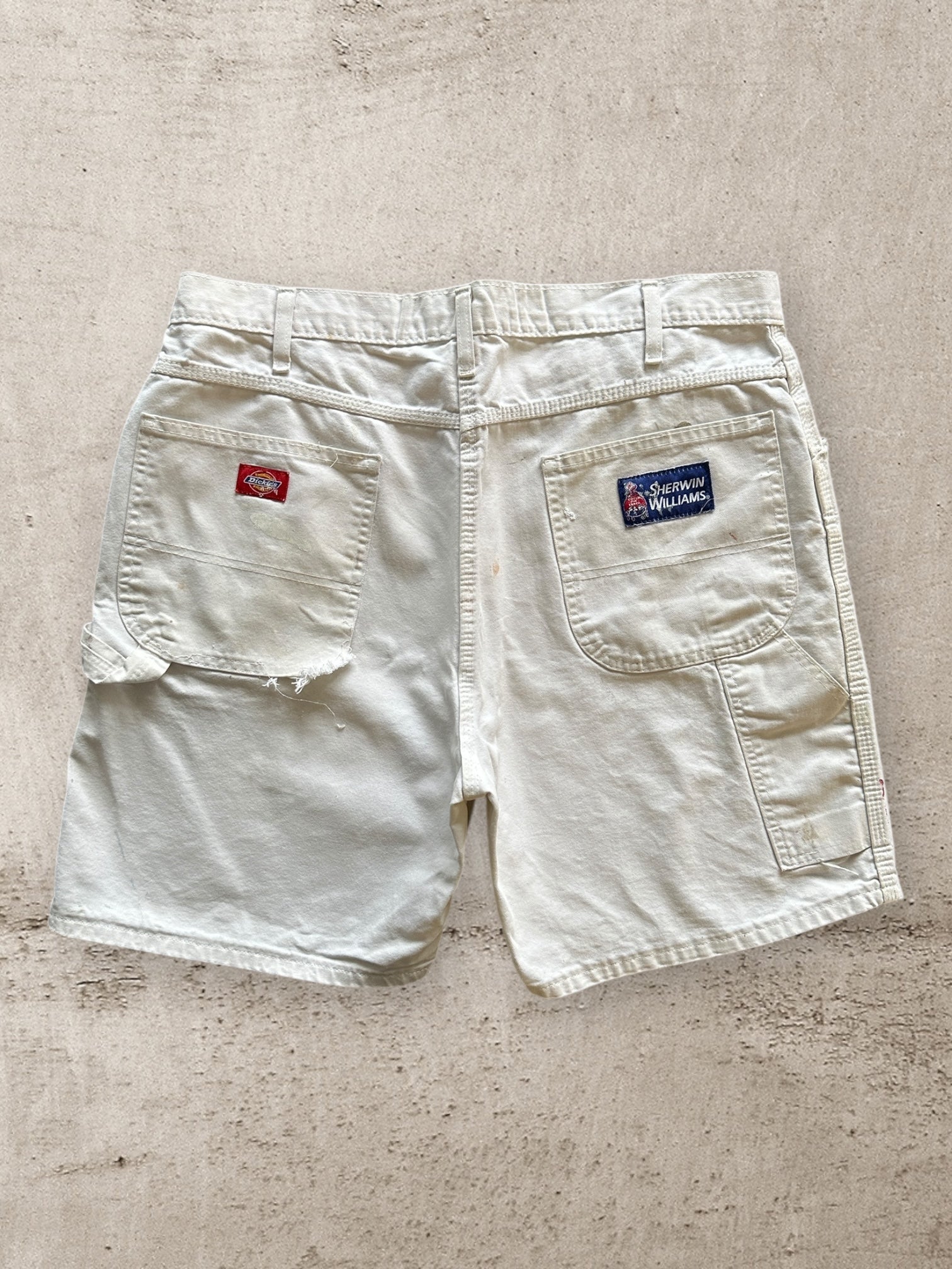 00s Dickies Sherwin Williams Distressed Carpenter Shorts - 35