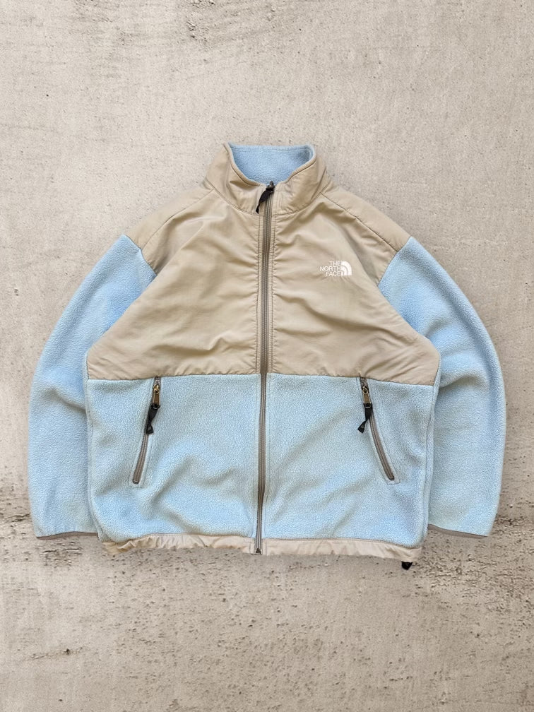 00s The North Face Baby Blue & Grey Fleece - Youth XL