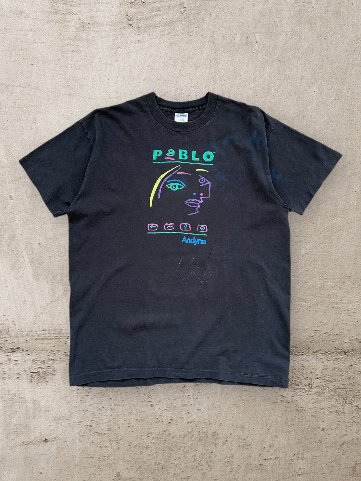 90s Pablo Picasso Andyne Distressed Graphic T-Shirt - XL – The