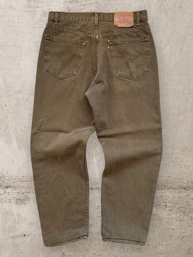 90s Levi’s 550 Brown Denim Jeans - 33x29