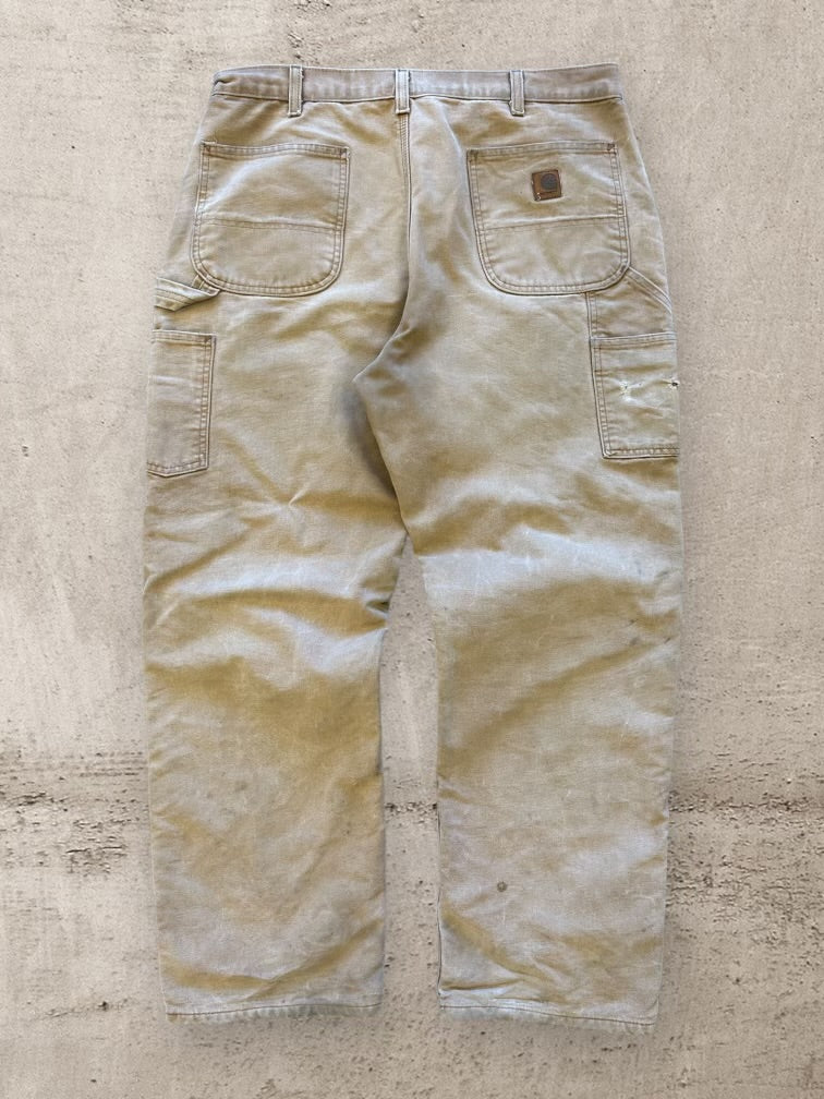 パンツ 00s Carhartt painter pants good damage 00s Carhartt Blanket Lined Distressed Carpenter Pants - 31x28