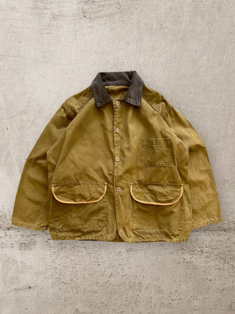 80s Canvas Button Up Hunting Jacket - XL