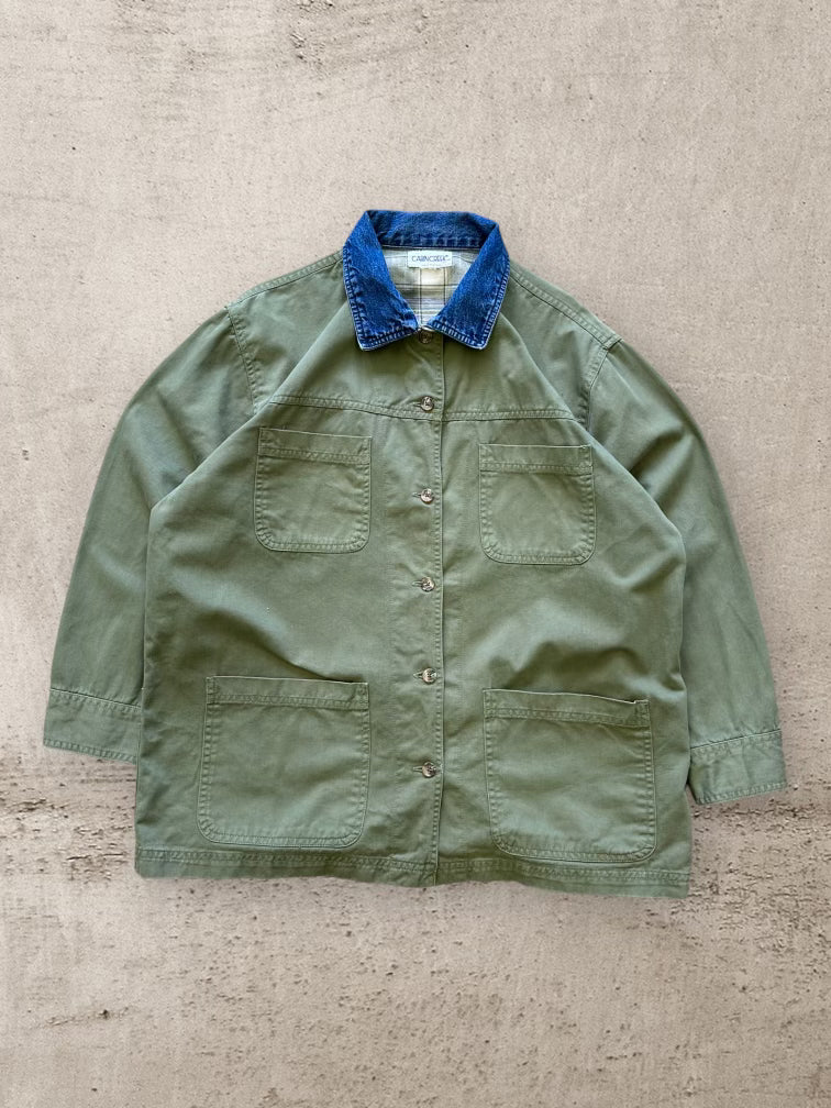 00s Cabin Creek Olive Green Button Up Chore Shirt - XL