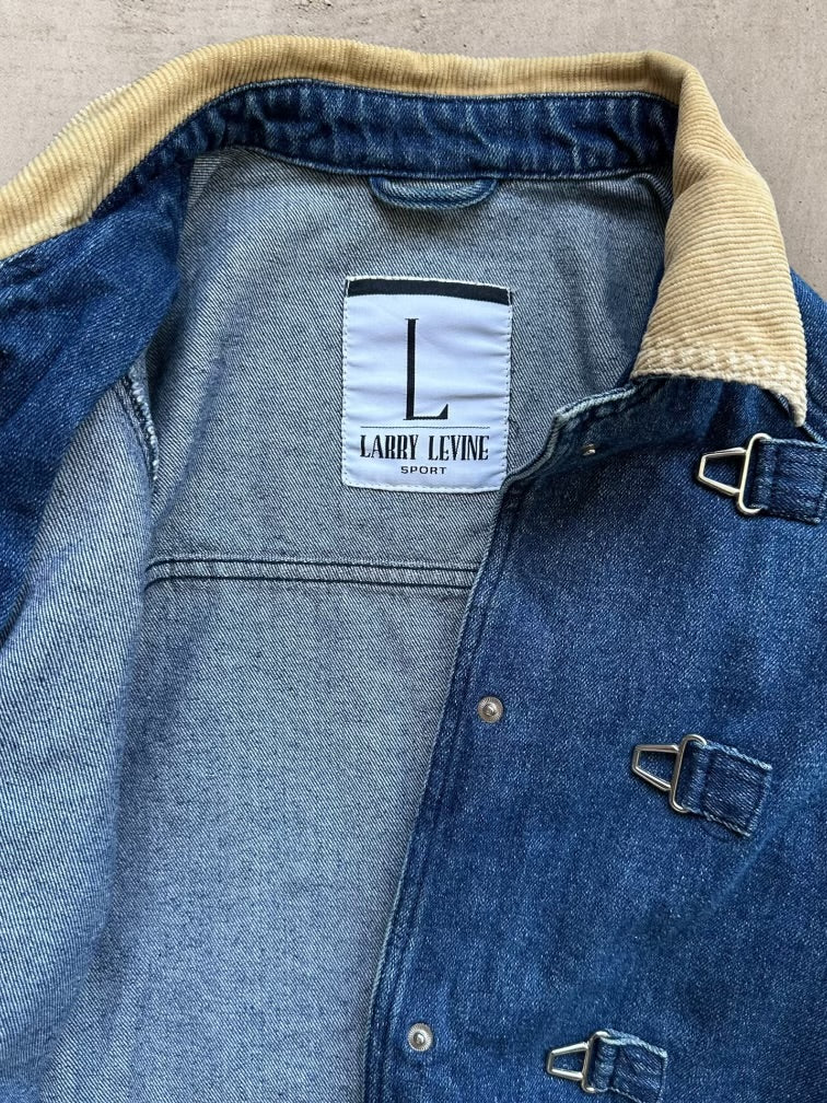 00s Larry Levine Fireman’s Clasp Denim Jacket - XL