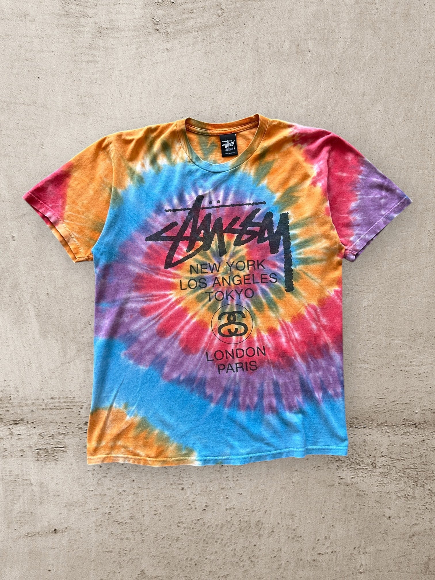 00s Stussy Tie Dye Graphic T-Shirt - Large – The Juncture