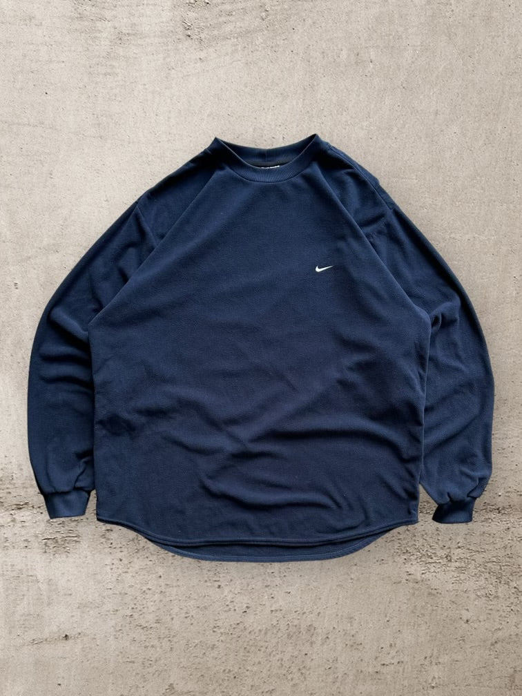 90s Nike Mini Swoosh Fleece Shirt - XL