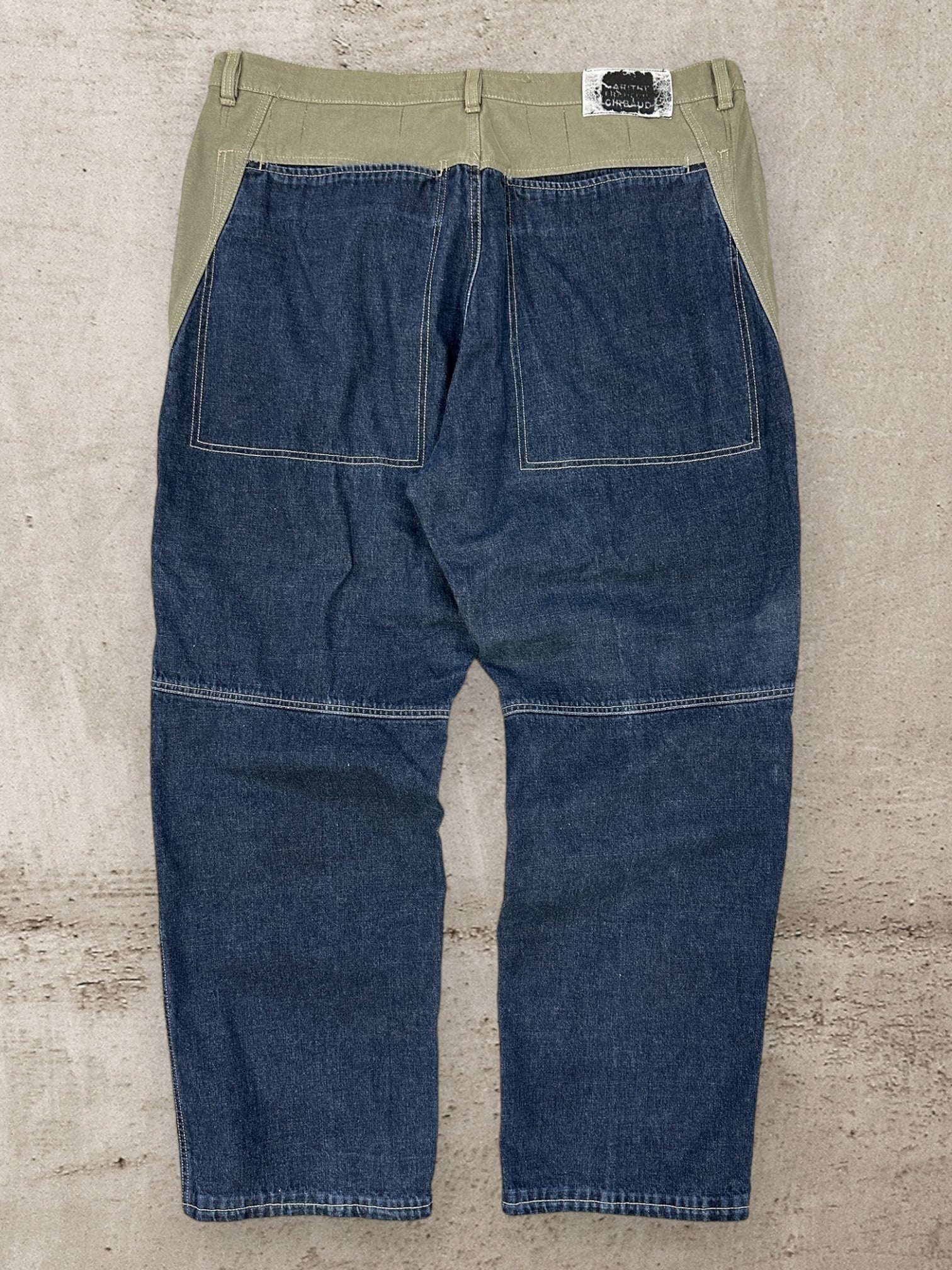 00s Marithe Francis Girbaud Two Tone Denim Jeans - 38x31 – The 