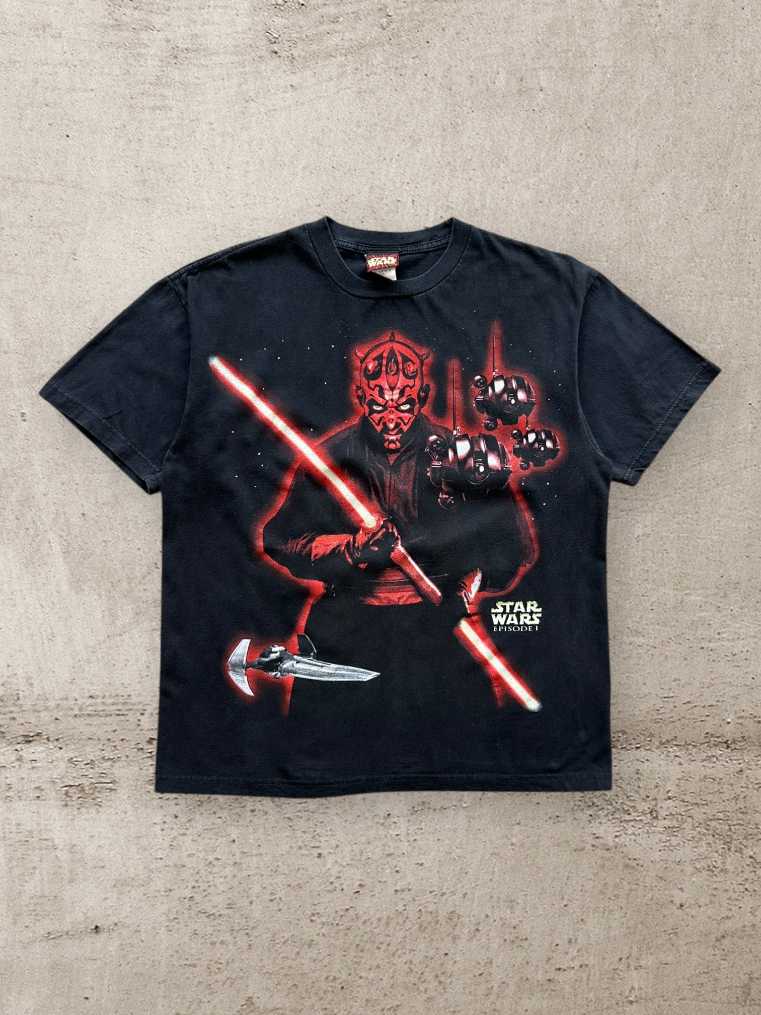 00s Star Wars Episode One Darth Maul Graphic T-Shirt - Large