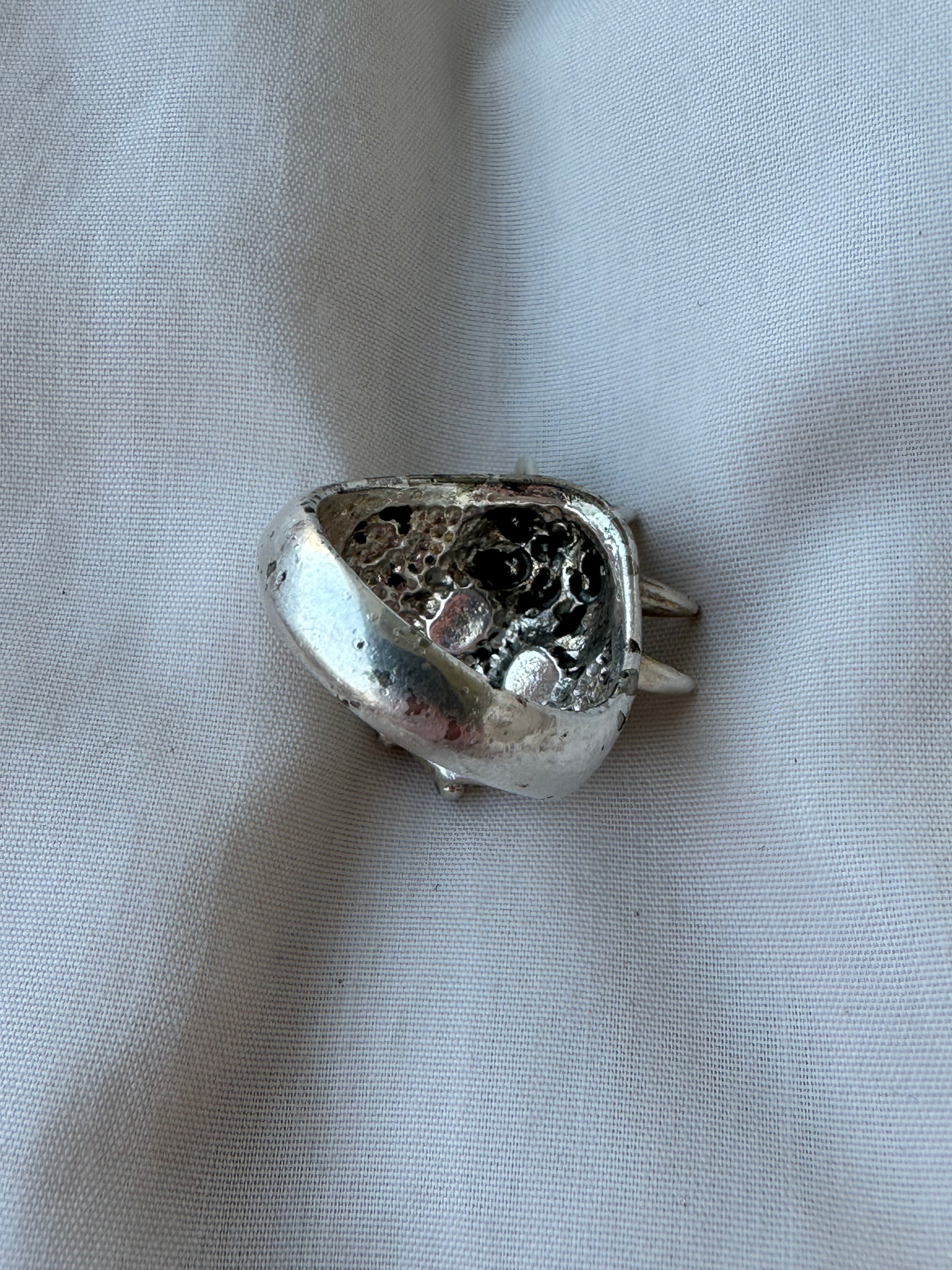 1994 G&S Spiked Skull Ring Size 7