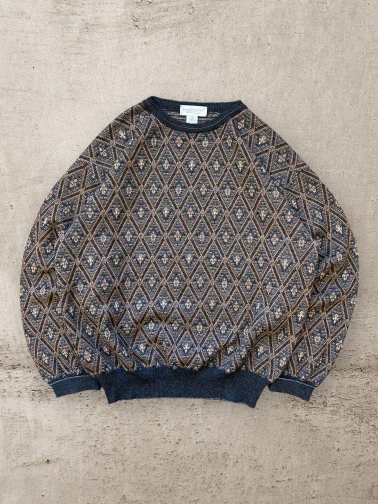 90s Tricots St. Raphael Multicolor Knit Sweater - Medium