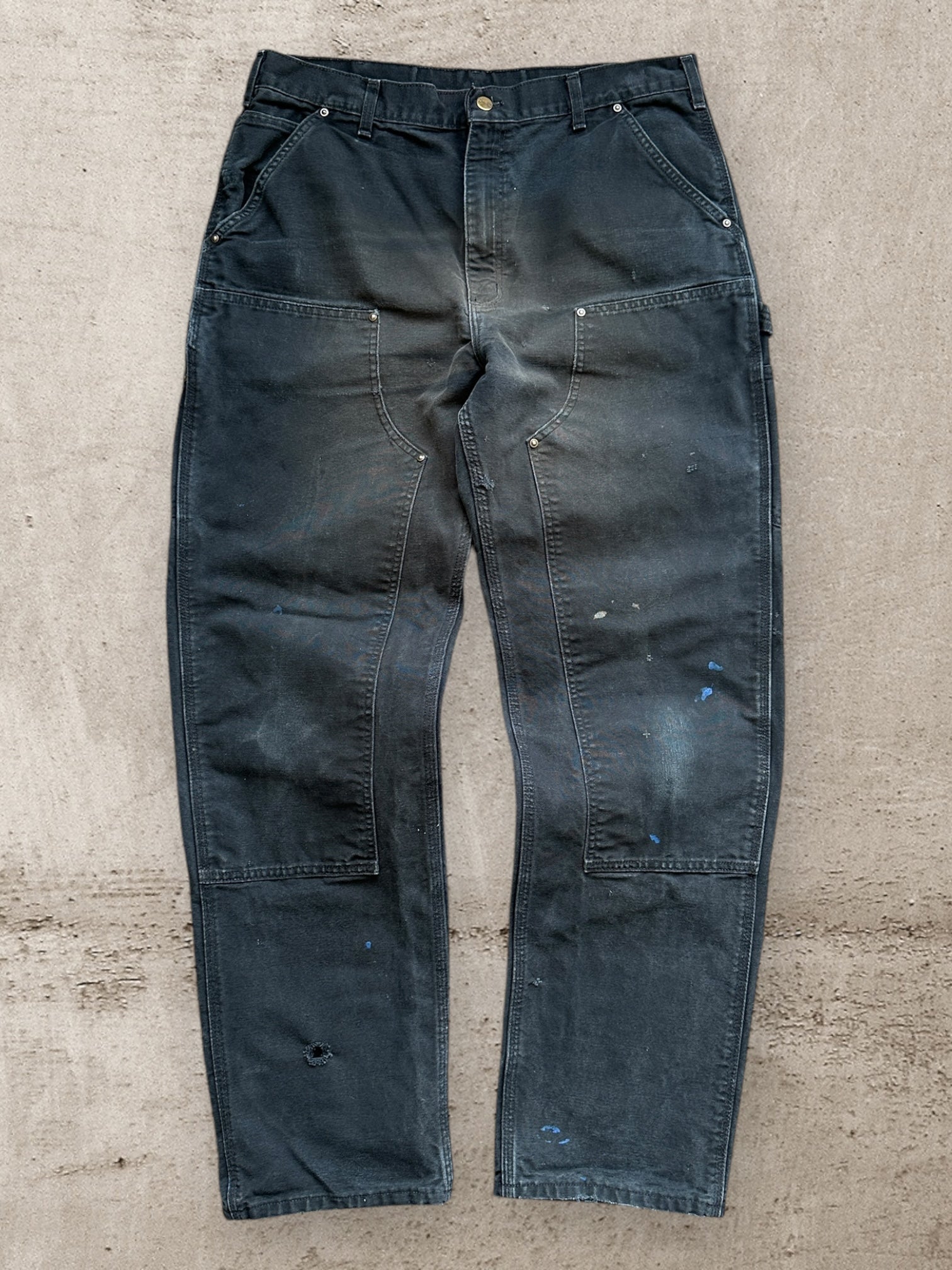 00s Carhartt Distressed Double Knee Carpenter Pants -36x33 – The