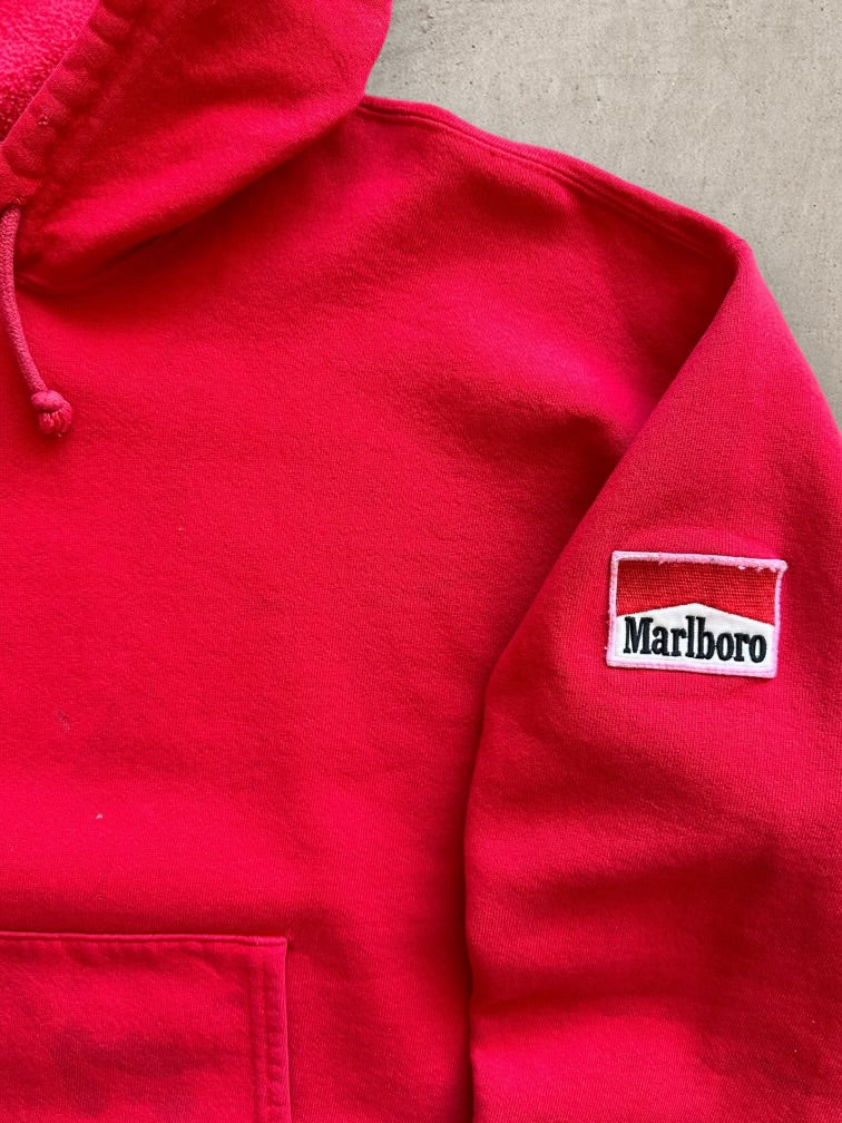 90s Marlboro Cigarettes Patch Hoodie - Medium