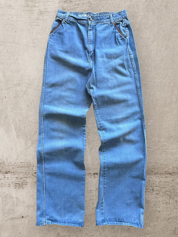 70s/80s Sears Straight Leg Denim Pants - 32x33