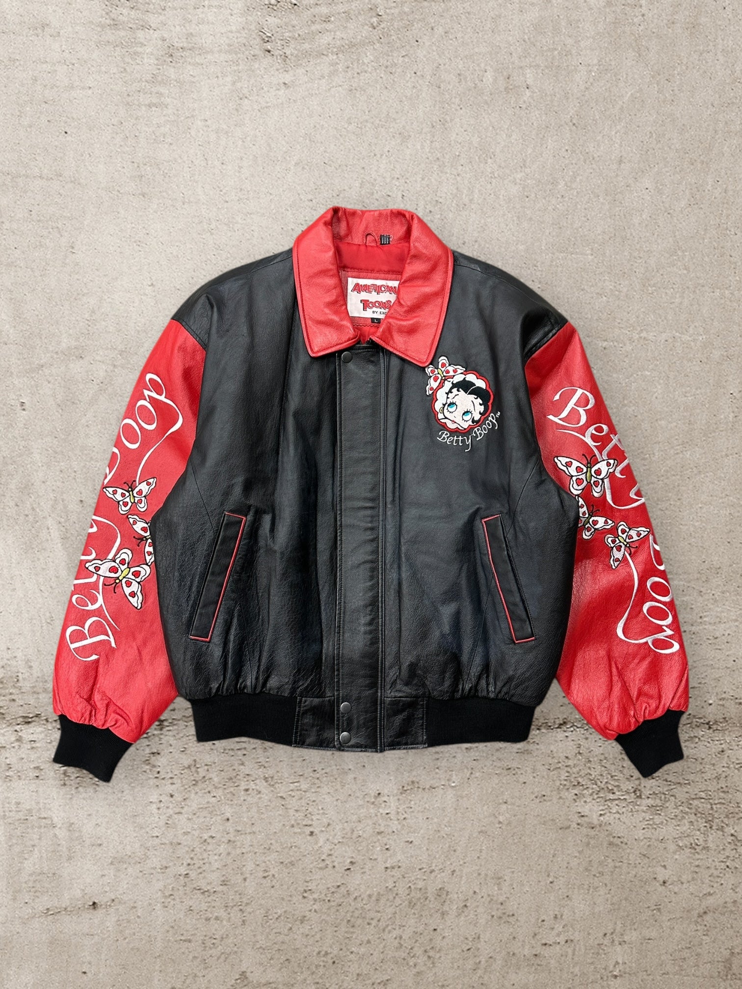 90s American Toons Betty Boop Leather Jacket - XL – The Juncture