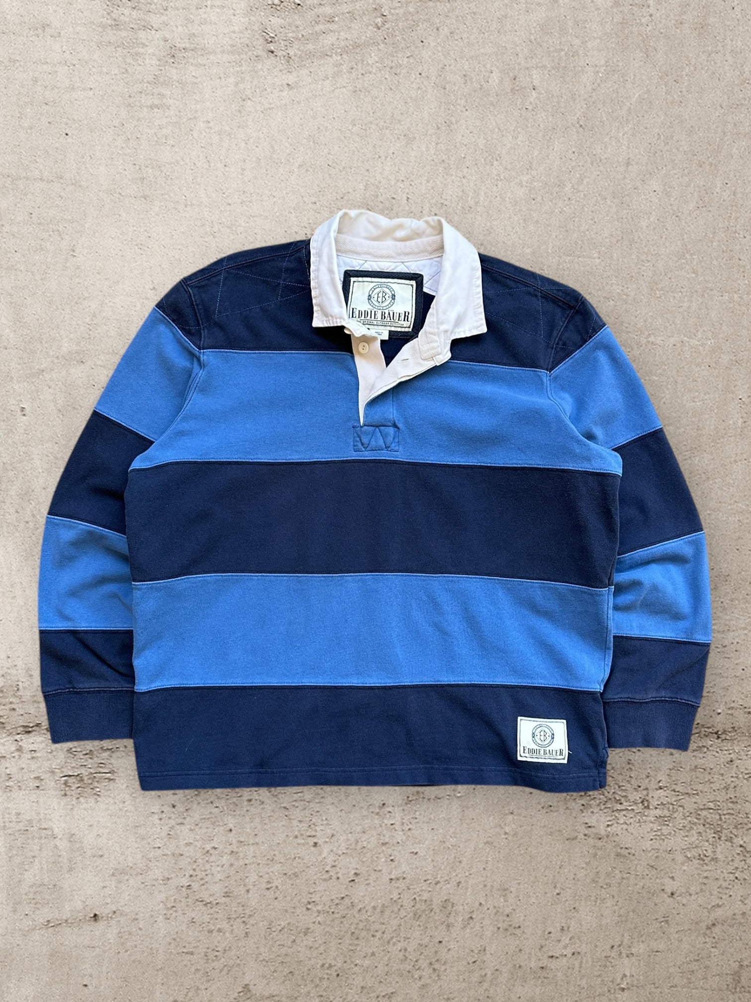 00s Eddie Bauer Striped Polo Shirt - XL – The Juncture
