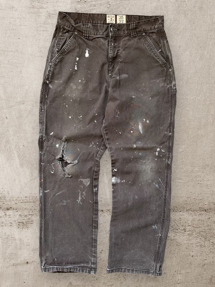 00s Redhead Brown Distressed Carpenter Pants - 34x30
