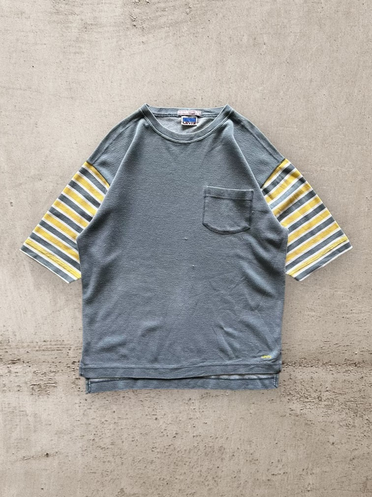 90s Levi’s Striped Color Block Shirt - XL