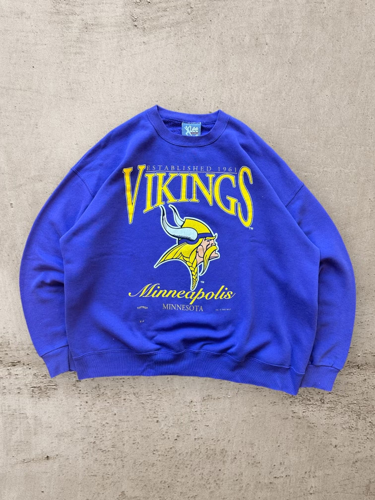 90s Lee Sport Minnesota Viking Crewneck - XXL