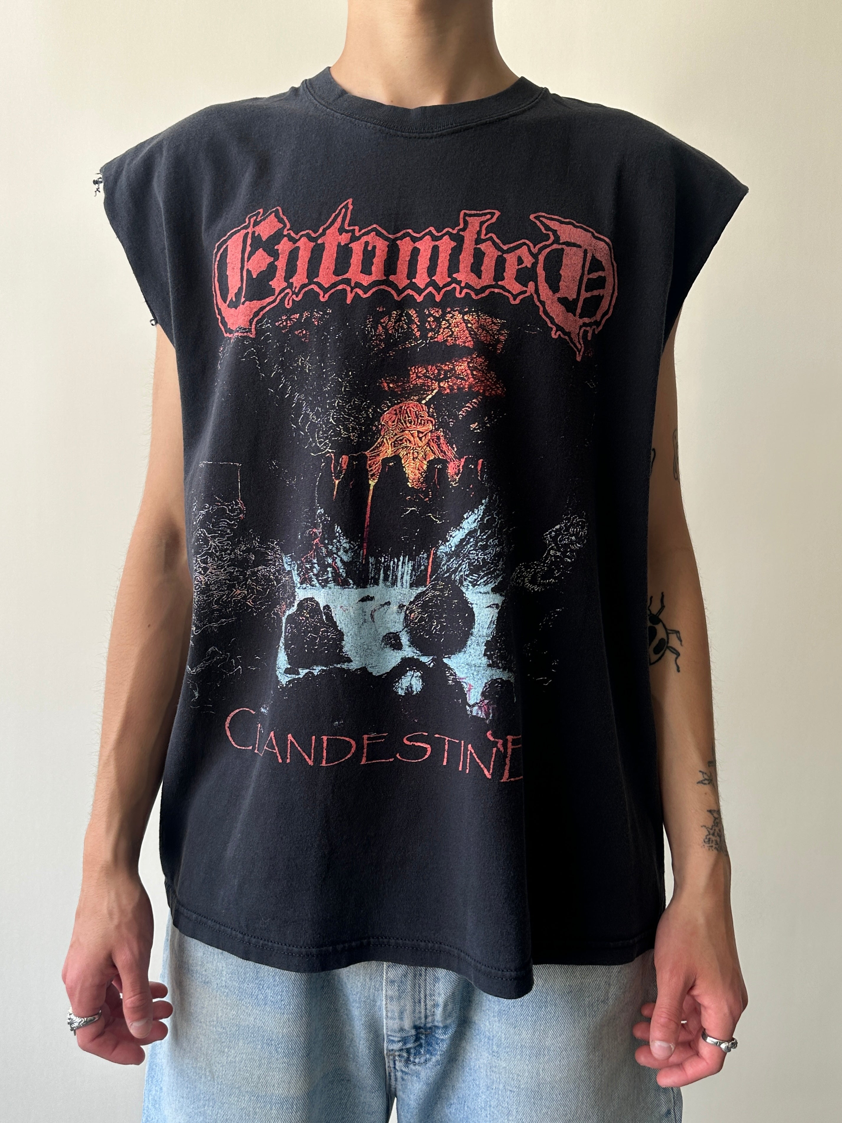 00s Entombed Clandestine Cut Off Shirt - Large – The Juncture
