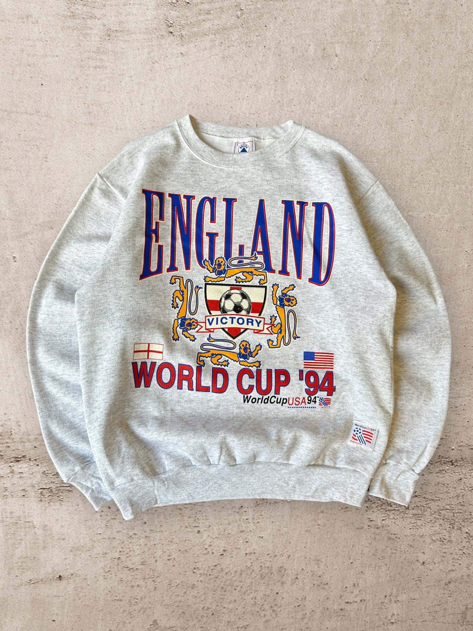 DEADSTOCK! vintage 1994 ENGLAND WORLD 2024 CUP usa Soccer Crewneck Sweatshirt L nwt