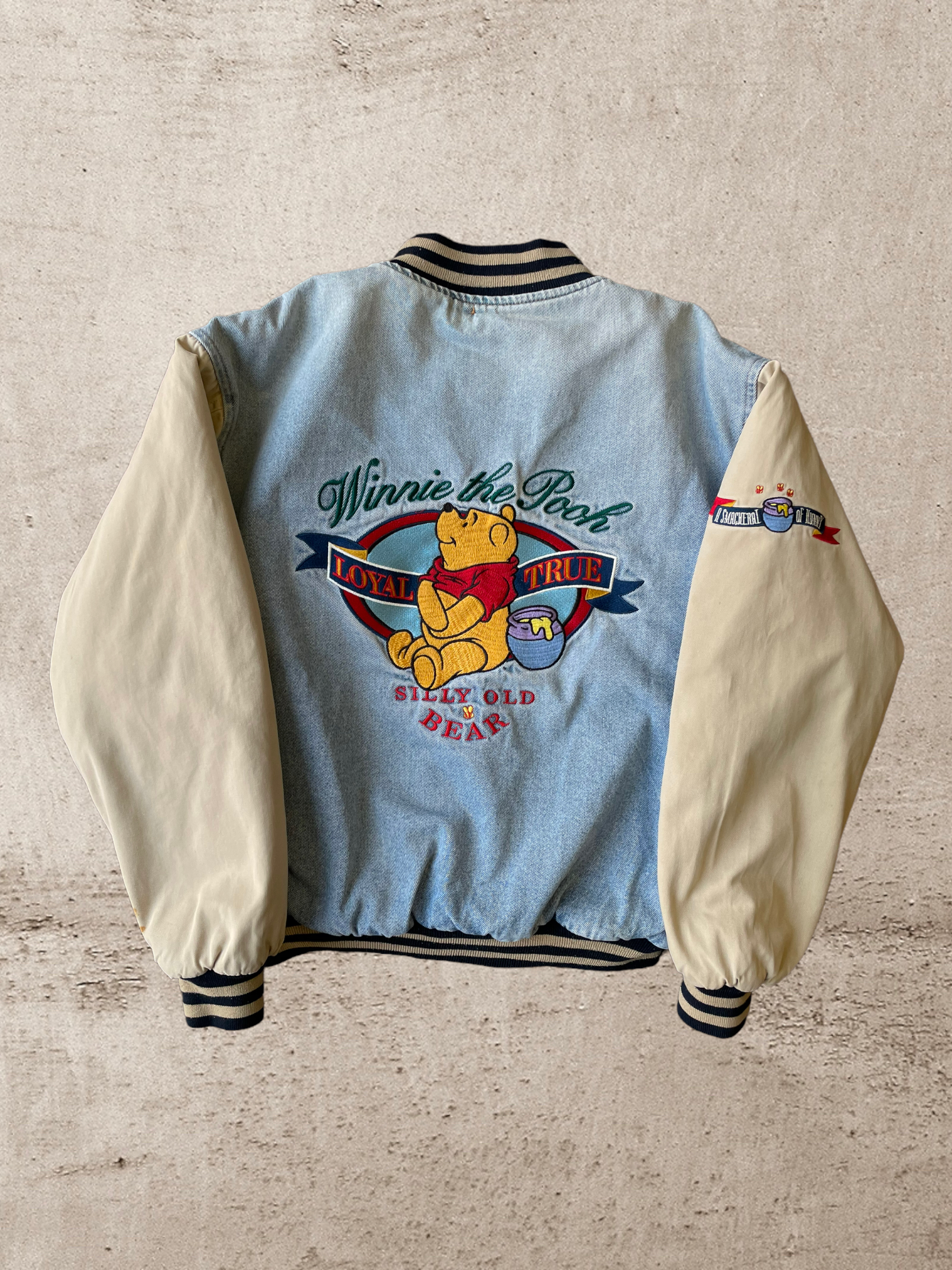 Disney winnie the on sale pooh varsity jacket