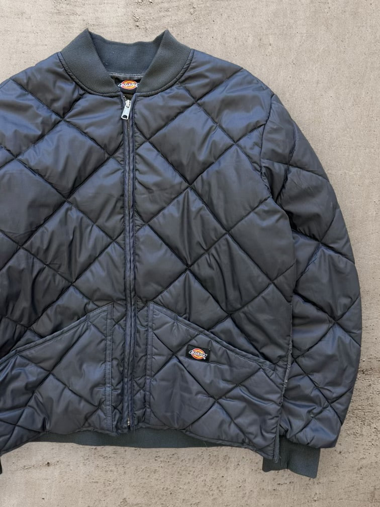 00s Dickies Quilted Zip Up Jacket - Large