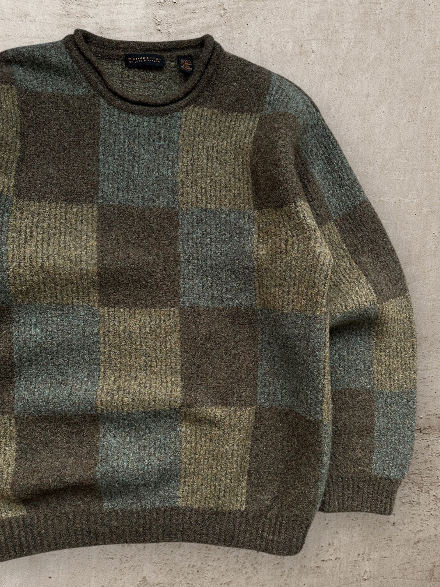 00s Metropolitan Multicolor Wool Sweater - XL