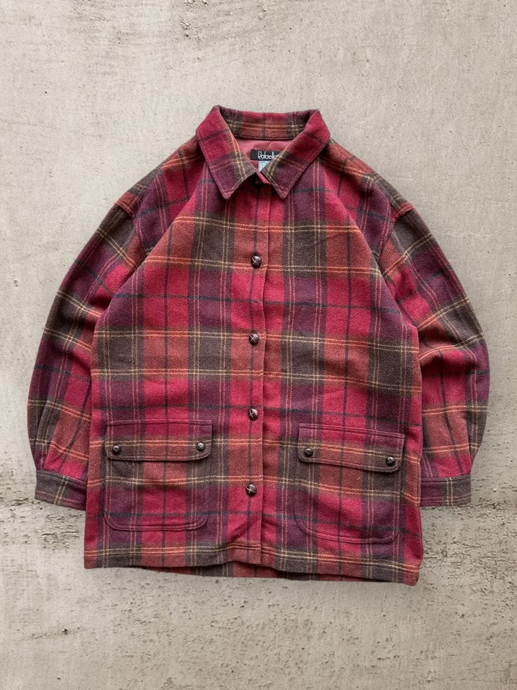 00s Rafaella Wool Flannel Button Up shirt - XL