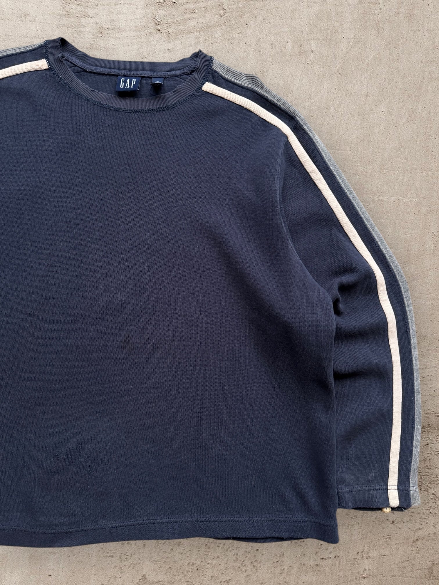 00s Gap Striped Knit Sweater - Large