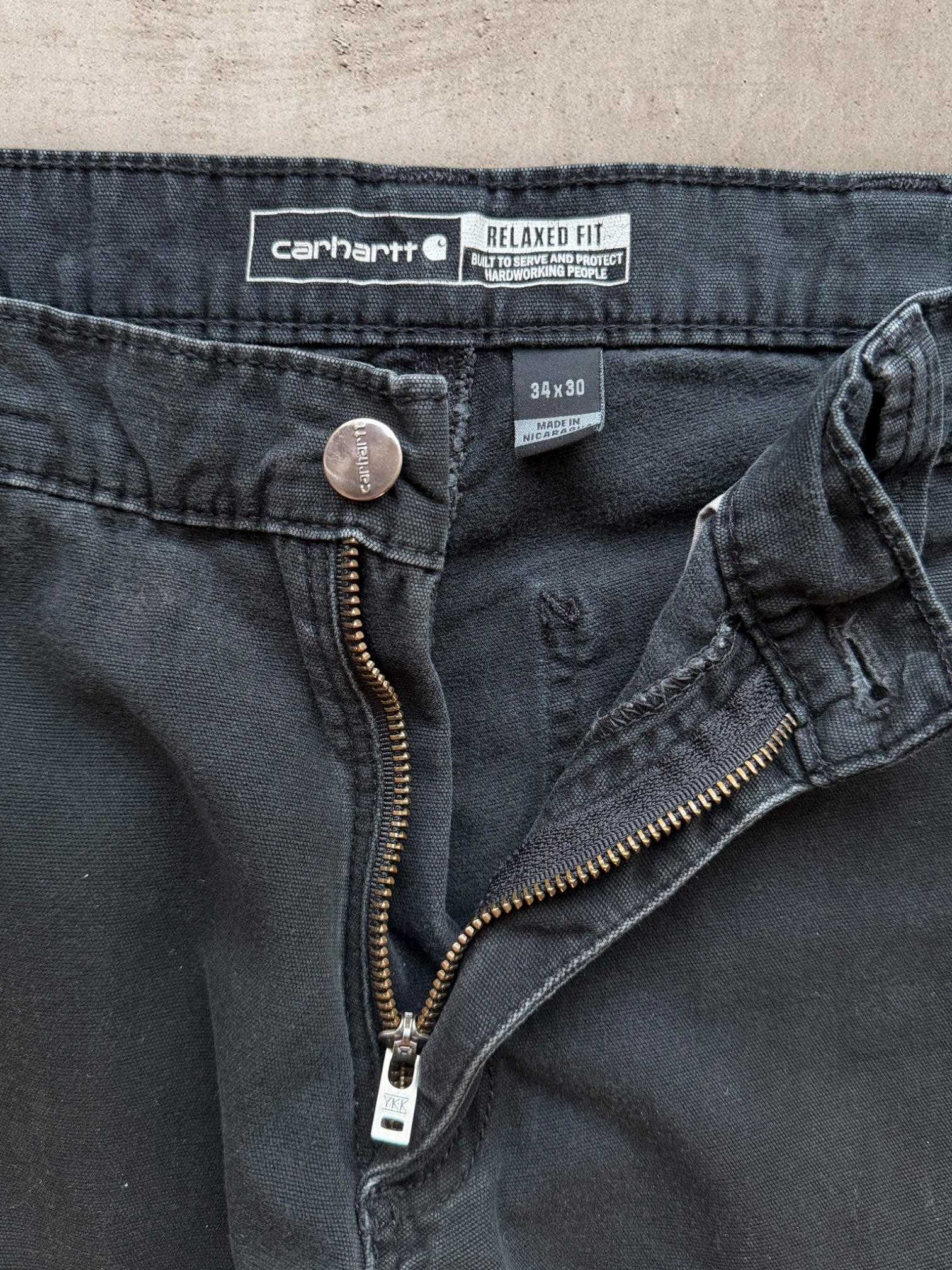 00s Carhartt Distressed Carpenter Pants - 33”