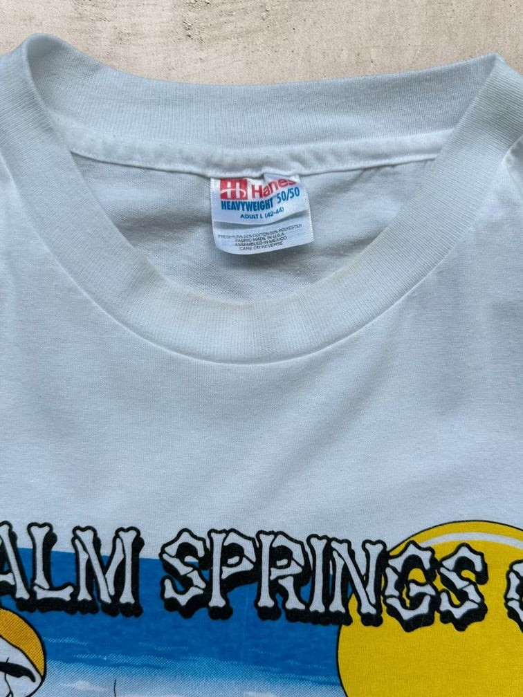 90s Palm Springs Graphic T-Shirt - Large