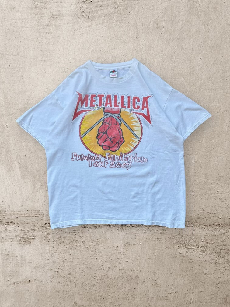 00s Metallica Summer Sanitarium Tour Graphic T-Shirt - Large