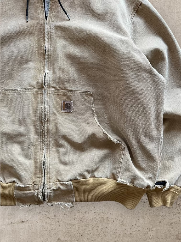 00s Carhartt Distressed Hooded Jacket - XL