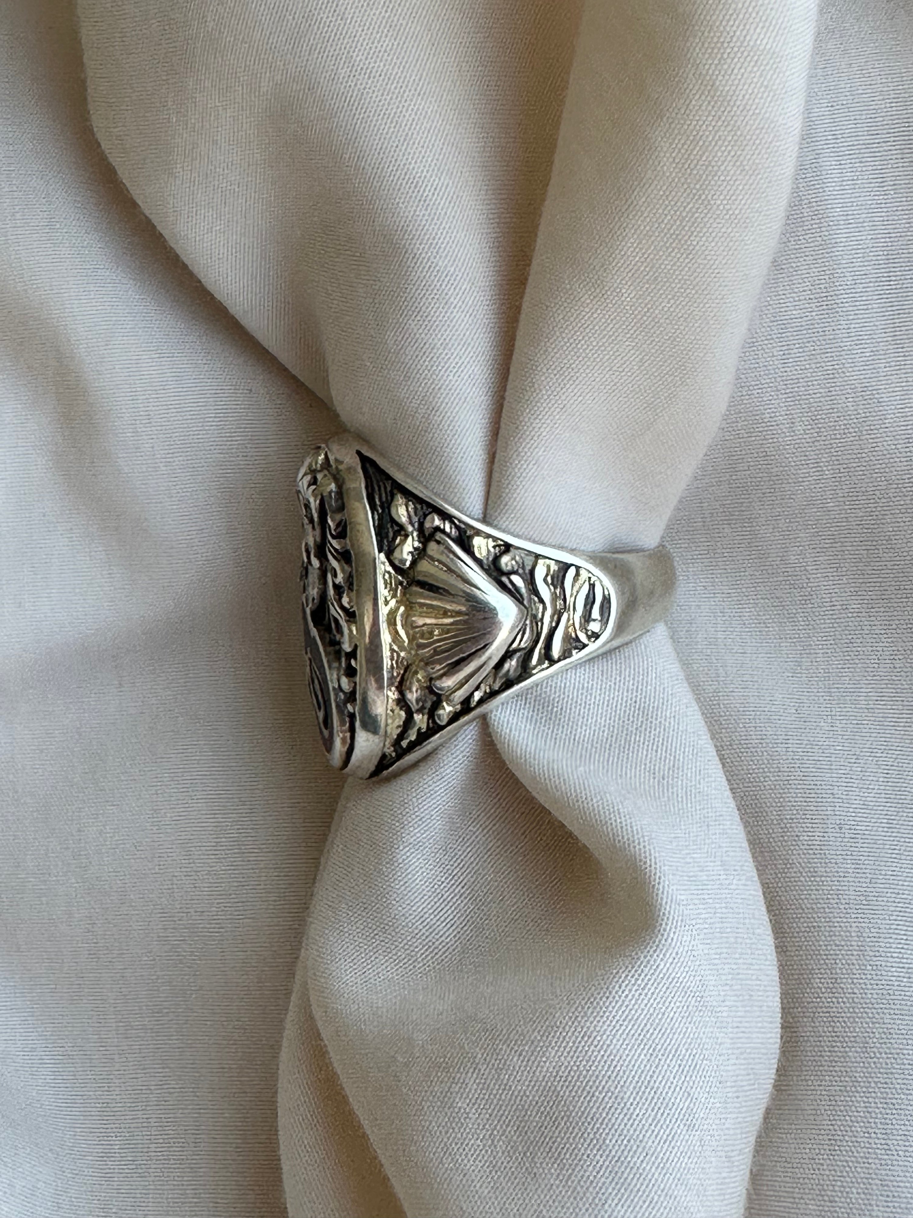 1986 G&S Mermaid Biker Ring Size 12