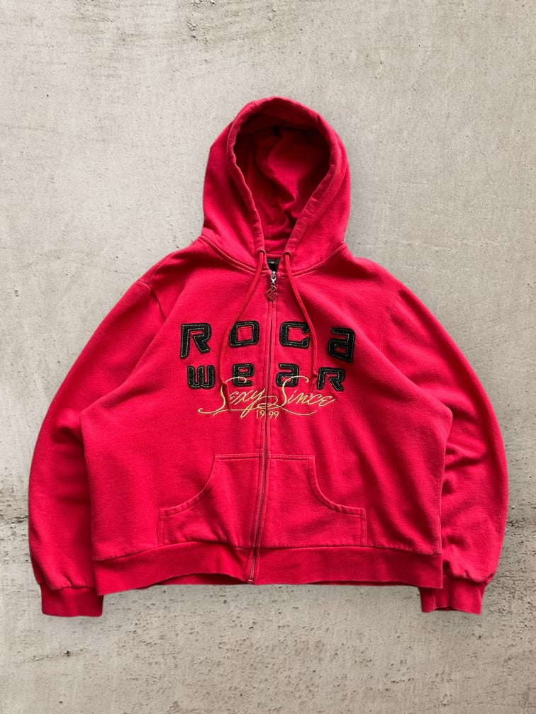 00s Roca Wear Zip Up Hoodie - Large