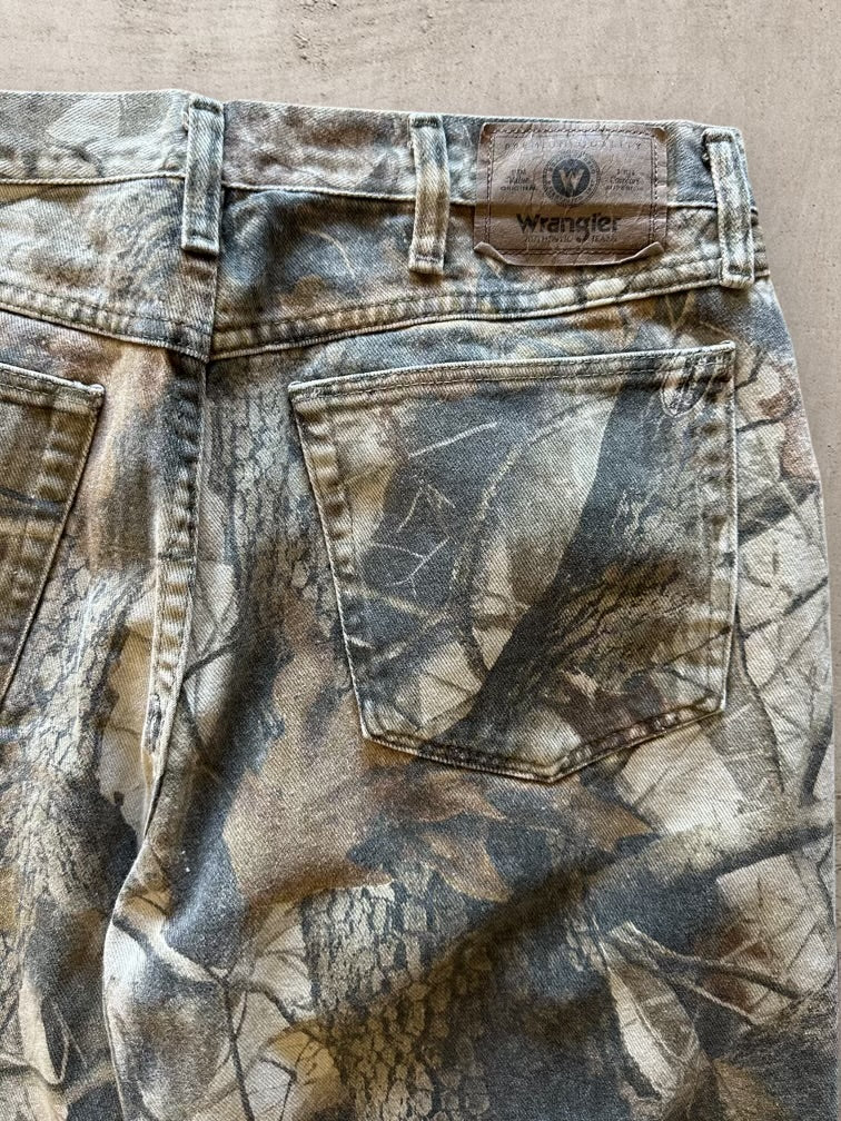 00s Wrangler Double Knee Real Tree Camouflage Pants - 33