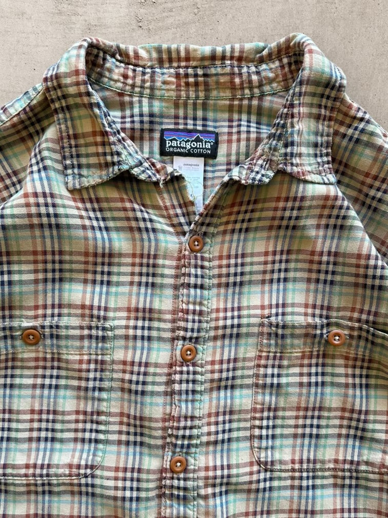 00s Patagonia Plaid Button Up Shirt - Large