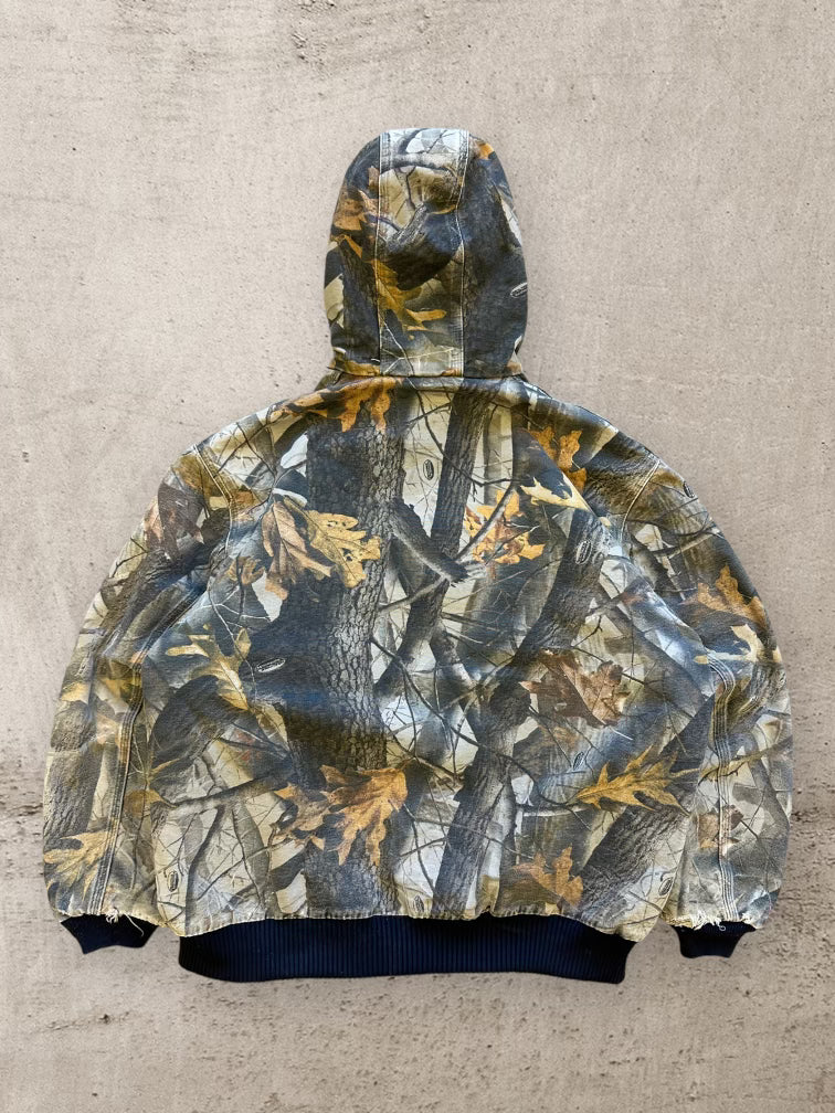 00s Carhartt Camouflage Hooded Jacket - XL