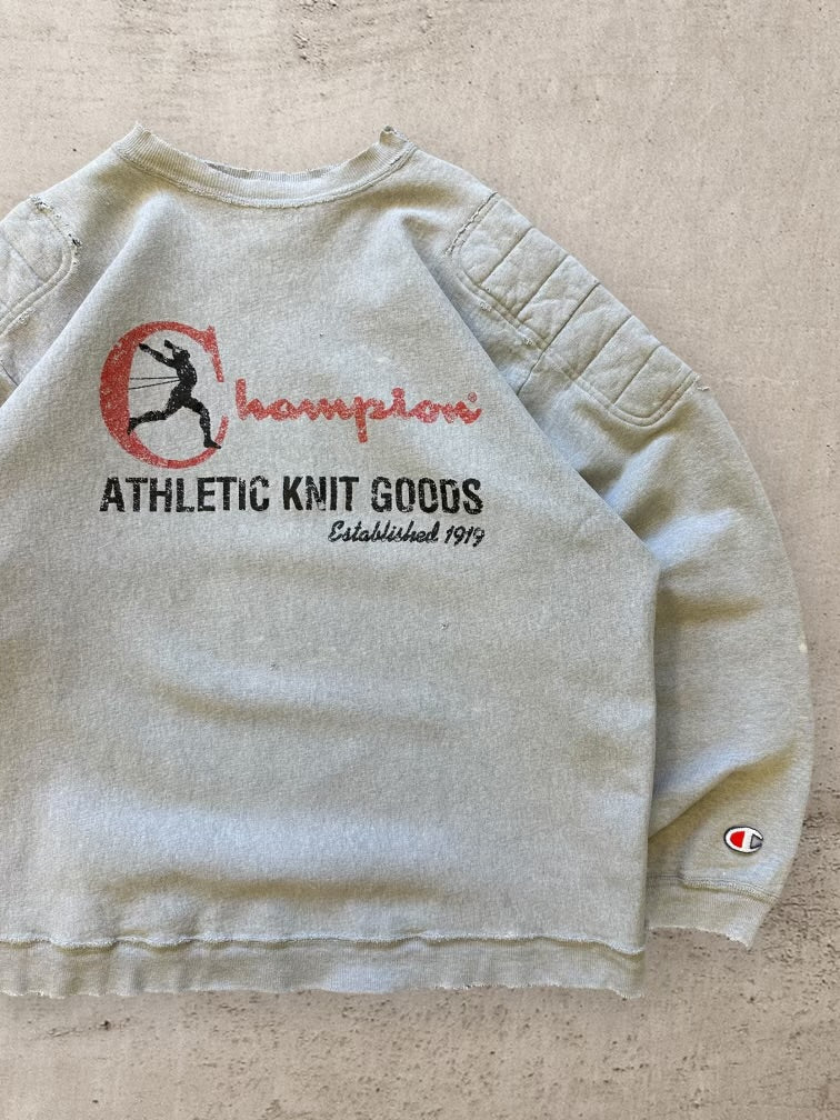 90s Champion Padded Reverse Weave Distressed Graphic