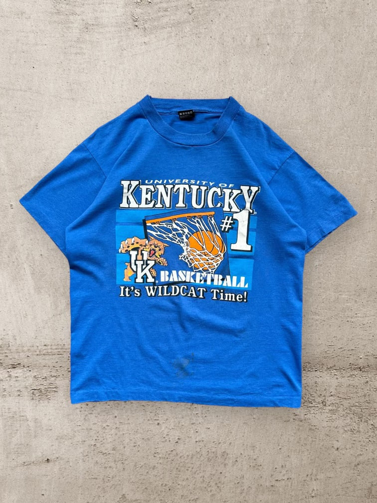 90s University Of Kentucky Basketball Graphic T-Shirt - Large