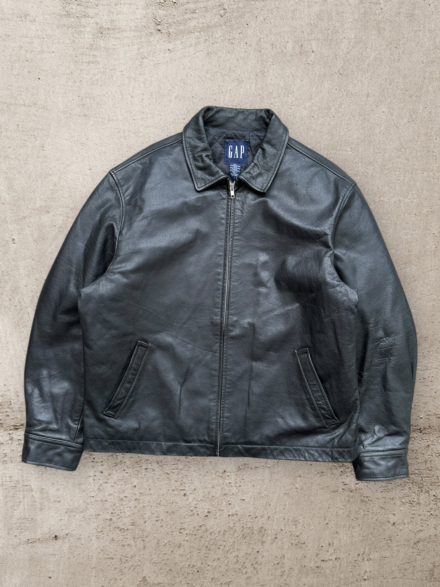 00s Gap Eisenhower Leather Jacket - XL