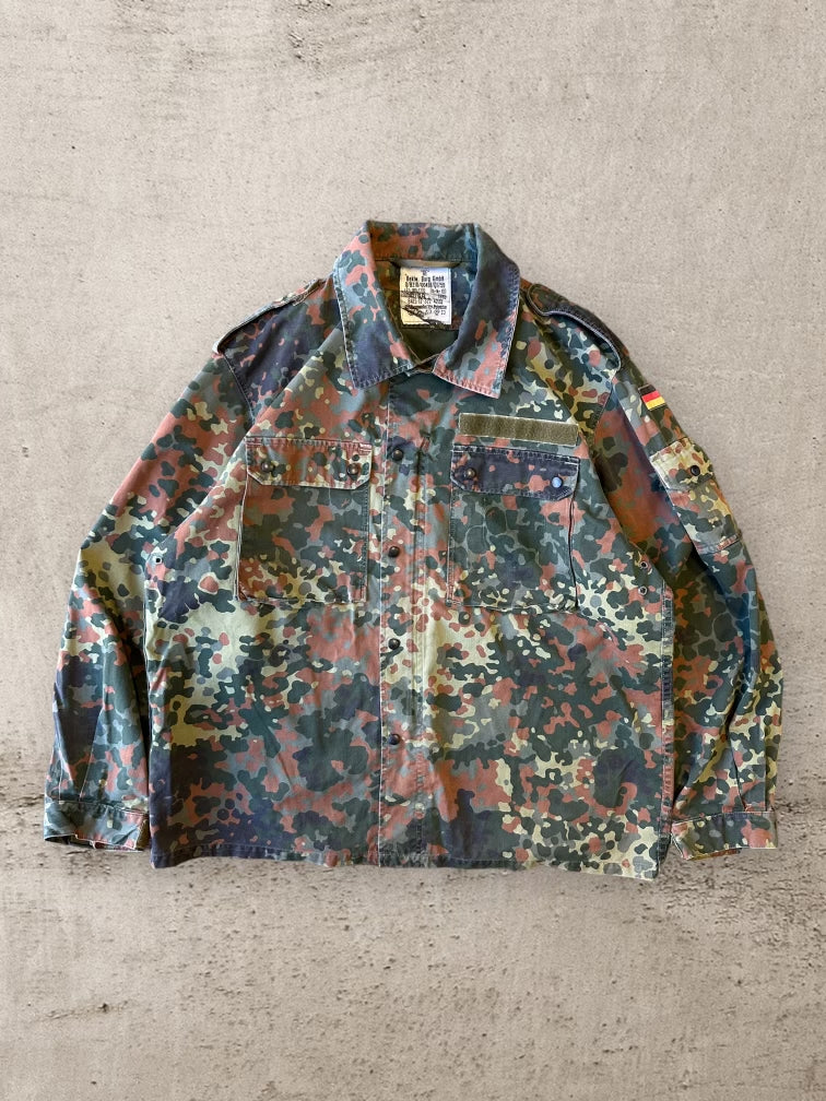 00s German Military Camouflage Button Up - XL