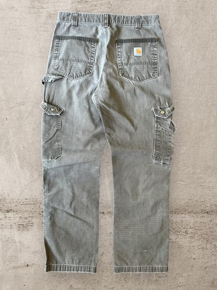 00s Carhartt Faded Brown Multipocket Cargo Pants - 31x30