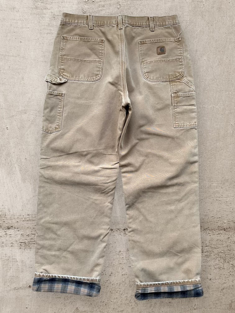 00s Carhartt Blanket Lined Carpenter Pants - 37